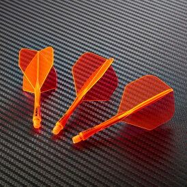 Winmau Dart Fusion Flight- Schaftsystem Nr.2 M Mittel Neon Orange