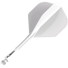 Winmau Dart Fusion Flight- Schaftsystem Nr.2 M Mittel Weiß