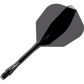 Winmau Dart Fusion Flight- Schaftsystem Nr.6 M Mittel Schwarz