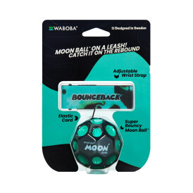 Waboba Moon Ball - Bounceback Extreme Bouncing Springball Sprungball Blau/Schwarz