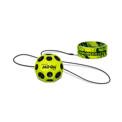 Waboba Moon Ball - Bounceback Extreme Bouncing Springball Sprungball Gelb/Schwarz