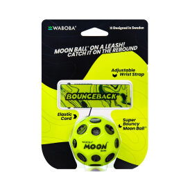 Waboba Moon Ball - Bounceback Extreme Bouncing Springball Sprungball Gelb/Schwarz