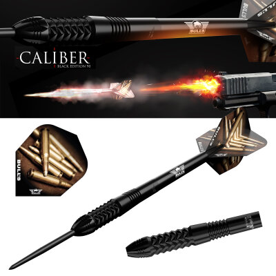 BULLS NL Steel Darts Caliber Black 90% Tungsten Steeltip Darts Steeldart
