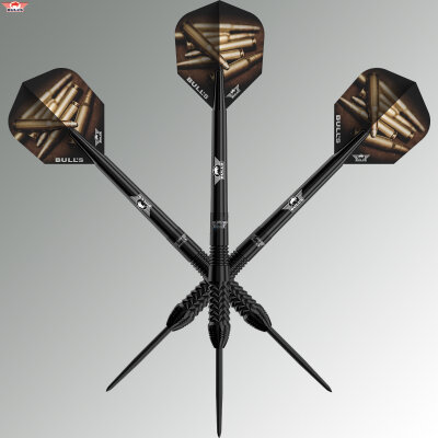 BULLS NL Steel Darts Caliber Black 90% Tungsten Steeltip Darts Steeldart