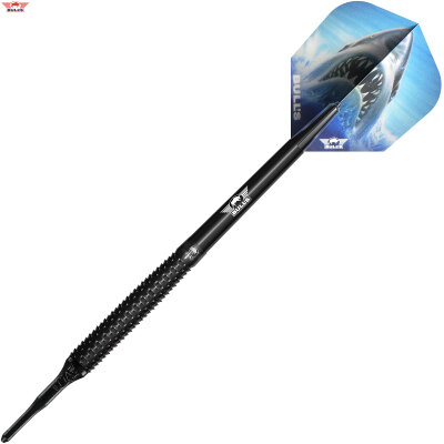 BULLS NL Soft Darts Shark Pro Black 90% Tungsten Softtip Darts Softdart 20 g