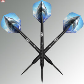 BULLS NL Steel Darts Shark Pro Black 90% Tungsten Steeltip Darts Steeldart 23 g