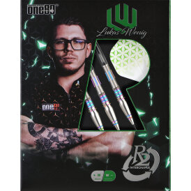 one80 Steel Darts Revolution R2 Interchange Lukas Wenig V2 VHD 90% Tungsten 2,35 mm Point Steeltip Dart Steeldart 24 g