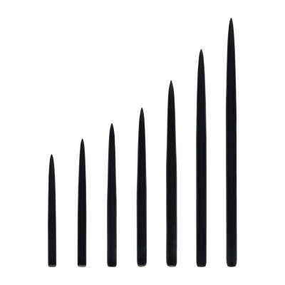 one80 Dart Steel Tip Long Taper Point Wechselspitzen Sandard Point Schwarz 50 mm