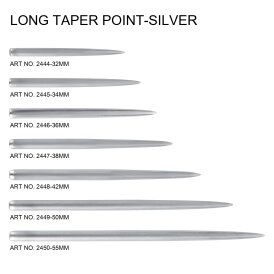 one80 Dart Steel Tip Long Taper Point Wechselspitzen Sandard Point Silber 34 mm