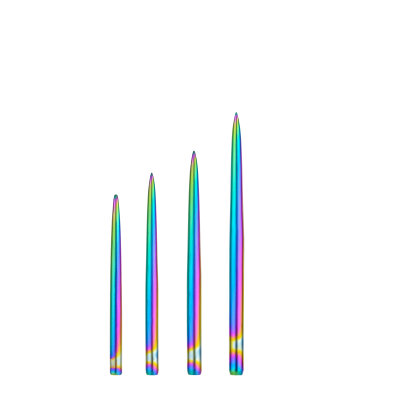 one80 Dart Steel Tip Long Taper Point Wechselspitzen Sandard Point Rainbow 34 mm