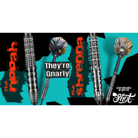 Shot Steel Darts Gnarly Rippah 90% Tungsten Steeltip Darts Steeldart