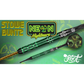 Shot Soft Darts Pro Series Stowe Buntz Buntzy V2 90% Tungsten Softtip Darts Softdart 21 g
