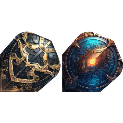 Shot Dart Flight Viking Odin, Asgard Nr.6 Dartflights verschiedene Designs