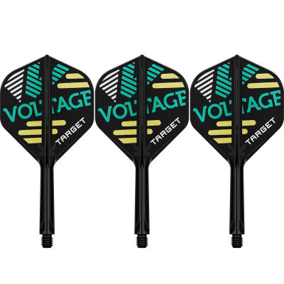 Target Dart K-Flex Flight- Schaftsystem Rob Cross The Voltage patentierten Twist-System im Voltage Design Standard Nr.2 IM Intermediate