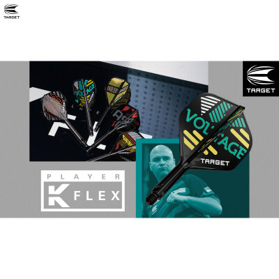 Target Dart K-Flex Flight- Schaftsystem Nathan Aspinall patentierten Twist-System im The ASP Design