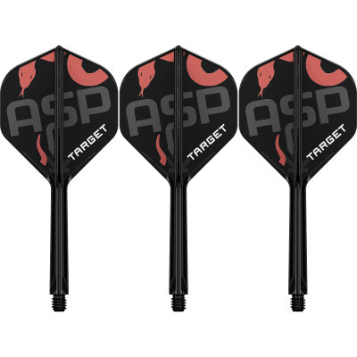 Target Dart K-Flex Flight- Schaftsystem Nathan Aspinall patentierten Twist-System im The ASP Design Standard Nr.2 M Mittel