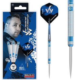 BULLS Steel Darts Jermaine Wattimena G3 90% Tungsten Steel Dart Steeldart Steeltip 24 g