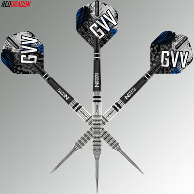 Red Dragon Steel Darts Gian van Veen The Giant Tour Edition 90% Tungsten Steeltip Dart Steeldart 22 Gramm