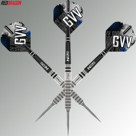 Red Dragon Steel Darts Gian van Veen The Giant Tour Edition 90% Tungsten Steeltip Dart Steeldart 22 Gramm