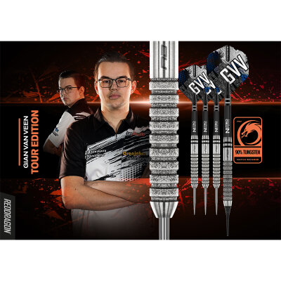 Red Dragon Soft Darts Gian van Veen The Giant Tour Edition 90% Tungsten Softtip Dart Softdart 20 g