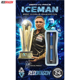Red Dragon Steel Darts Gerwyn Price Iceman Glacier 90% Tungsten Steeltip Dart Steeldart 24 g