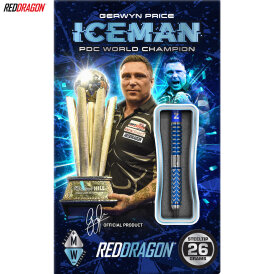 Red Dragon Steel Darts Gerwyn Price Iceman Glacier 90% Tungsten Steeltip Dart Steeldart 26 g