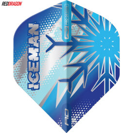 Red Dragon Gerwyn Price The Iceman Hardcore Premium Standard Dart Flight Neuheit 2024 Blue Flake Nr.2
