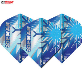 Red Dragon Gerwyn Price The Iceman Hardcore Premium Standard Dart Flight Neuheit 2024 Blue Flake Nr.2