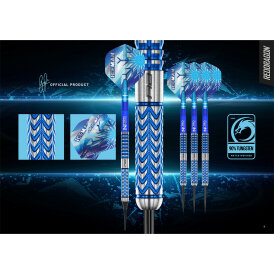 Red Dragon Gerwyn Price The Iceman Hardcore Premium Standard Dart Flight Neuheit 2024 Blue Flake Nr.2