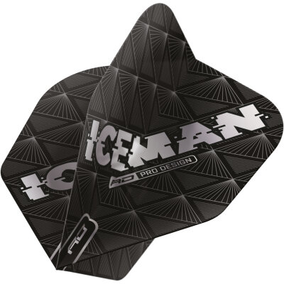 Red Dragon Gerwyn Price The Iceman Hardcore Standard Dart Flight Neuheit 2024 Schwarz Nr.6