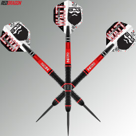 Red Dragon Steel Darts Jason Watt Notorious 90% Tungsten Steeltip Dart Steeldart 22 g