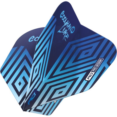 Red Dragon Luke Humphries Coolhand Standard Dart Flight Neuheit 2024 Blau Nr.6