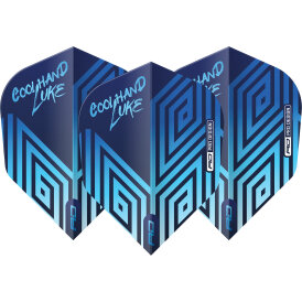 Red Dragon Luke Humphries Coolhand Standard Dart Flight Neuheit 2024 Blau Nr.6