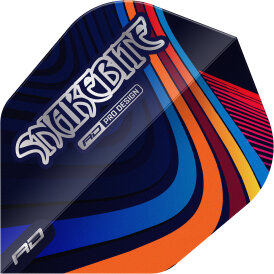 Red Dragon Peter Wright Snakebite Standard Dart Flight Neuheit 2024 Multi Swirl Nr.6