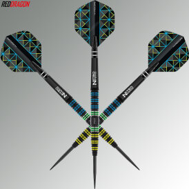 Red Dragon Steel Darts Dragonfly Black Tapered 95% Tungsten Steeltip Dart Steeldart
