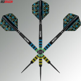 Red Dragon Steel Darts Dragonfly Black Parallel 95% Tungsten Steeltip Dart Steeldart 22 g