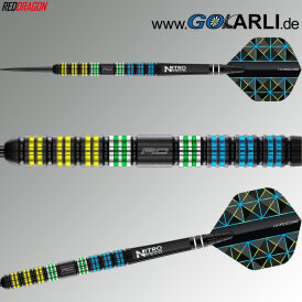 Red Dragon Steel Darts Dragonfly Black Parallel 95% Tungsten Steeltip Dart Steeldart 22 g