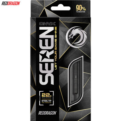 Red Dragon Steel Darts Seren 1 Onyx 90% Tungsten Steeltip Dart Steeldart