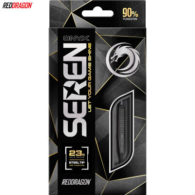 Red Dragon Steel Darts Seren 4 Onyx 90% Tungsten Steeltip Dart Steeldart 23 g
