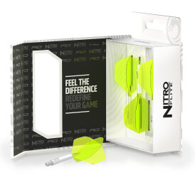 Red Dragon Nitro Flite Flight- Schaftsystem Standard Nr.2 Weiß & Gelb M Medium