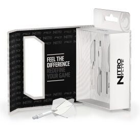 Red Dragon Nitro Flite Flight- Schaftsystem Standard Nr.2 Weiß & Klar M Medium