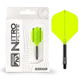 Red Dragon Nitro Flite Flight- Schaftsystem Standard Nr.2 Schwarz & Gelb M Medium