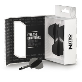 Red Dragon Nitro Flite Flight- Schaftsystem Standard Nr.2 Schwarz & Schwarz IM Intermediate