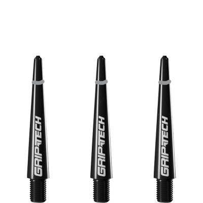 Goat Dart Shaft Griptech Dartshafts mit Spring O-Ringen Schwarz S Kurz