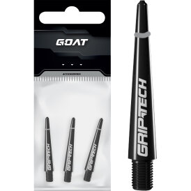 Goat Dart Shaft Griptech Dartshafts mit Spring O-Ringen Schwarz S Kurz
