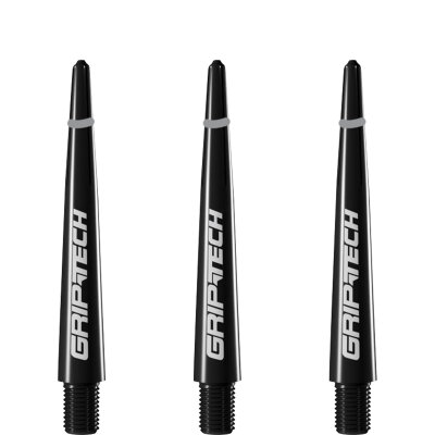 Goat Dart Shaft Griptech Dartshafts mit Spring O-Ringen Schwarz IM Intermediate