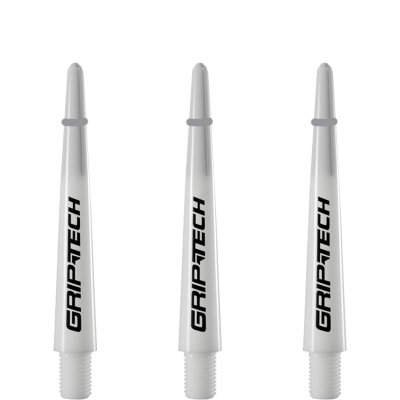 Goat Dart Shaft Griptech Dartshafts mit Spring O-Ringen Weiß IM Intermediate