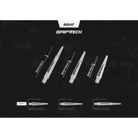 Goat Dart Shaft Griptech Dartshafts mit Spring O-Ringen Weiß IM Intermediate