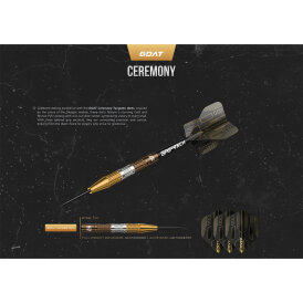 Goat Dart Steel Darts Ceremony 90% Tungsten Steeltip Darts Steeldart