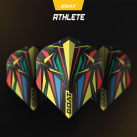 Goat Dart Flights Athlete Dartflights Nr.2 Design 2025 Gelb